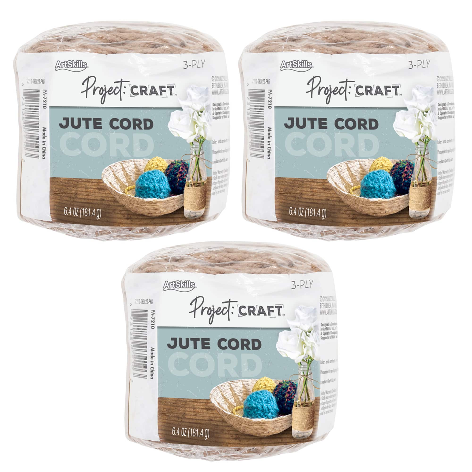 ArtSkills® Natural Jute Twine, 3ct.